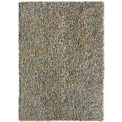 Origins Rocks Modern Rectangular Pure Wool Shaggy Floor Rug Ochre 160x230cm